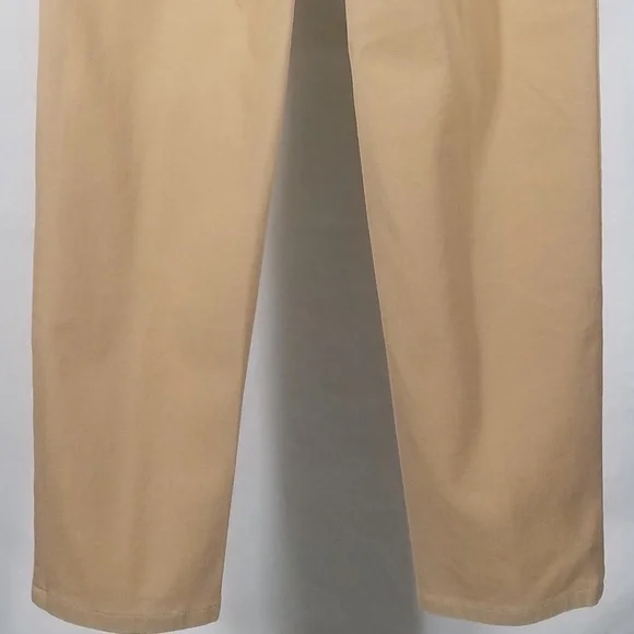 NWT beige tapered leg stretchy slacks pants sz 42